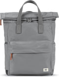 ORI LONDON Travel Backpack - Medium Nylon Rolltop Backpack for Men & Women for Laptop & Accessories - The Canfield, Stormy Gray