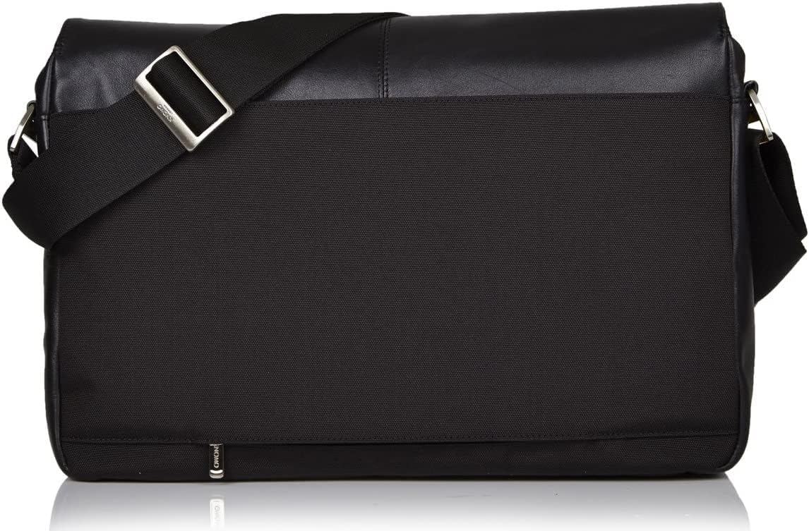 KNOMO Kobe Leather 16 inch Laptop Messenger Bag, Professional Leather Shoulder Bag for Men and Women