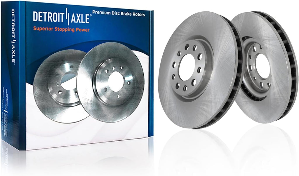 Detroit Axle - Brake Rotors for Buick Envision LaCrosse Regal Sportback Chevrolet Equinox GMC Terrain, Disc Brake Rotors Replacement : 12.64' inch Front and 11.34' inch Rear Rotor