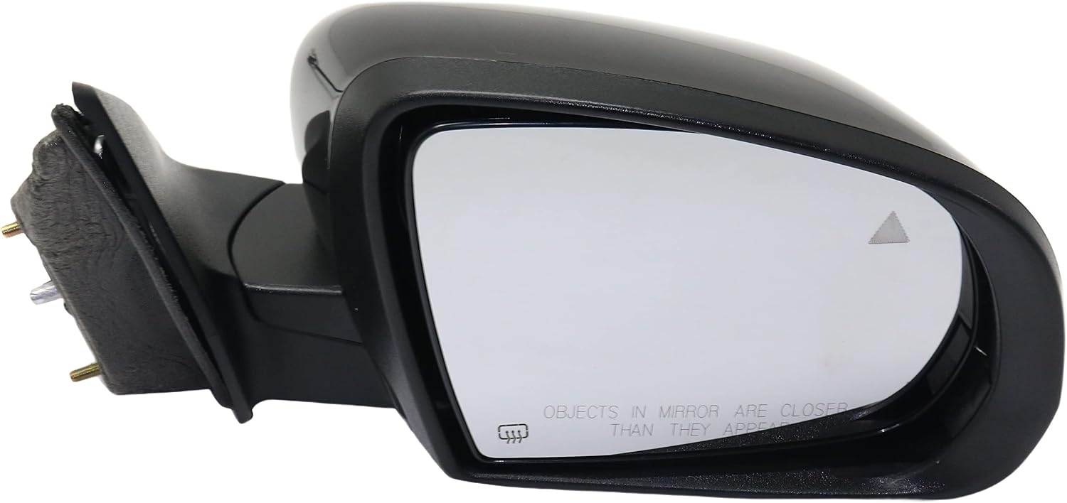 Garage-Pro Passenger Side Power Heated Mirror for Jeep Cherokee 2014-2018 Power Fold With Signal Light, Blind Spot Monitor & Puddle Lamp; Without Memory & Auto-Dimming Paintable