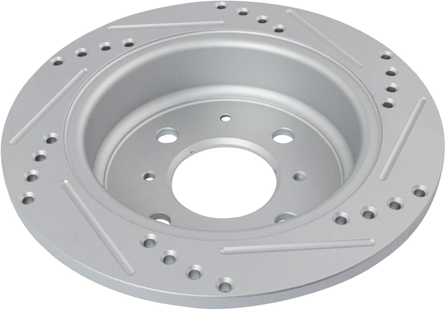 TRQ Performance Rear Brake Pad and Rotor Set Ceramic G Coated Slotted Drilled Rotors Calipers Compatible with 1994-1994 Acura Integra