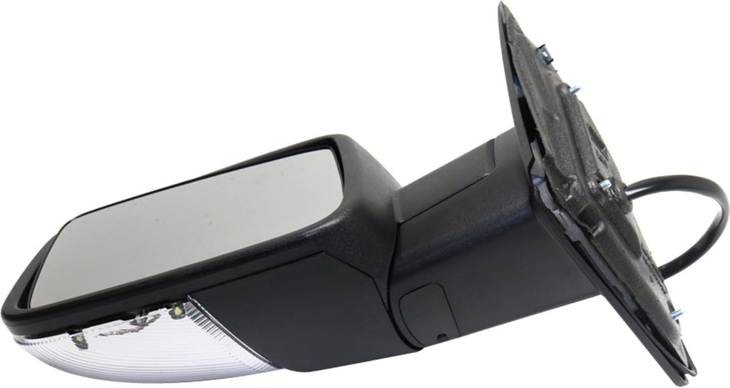 Kool Vue Driver Side Power Heated Mirror for Ram 1500 2013-2018 Power Fold With Signal Light & Puddle Lamp; Without Blind Spot Monitor & Memory Textured