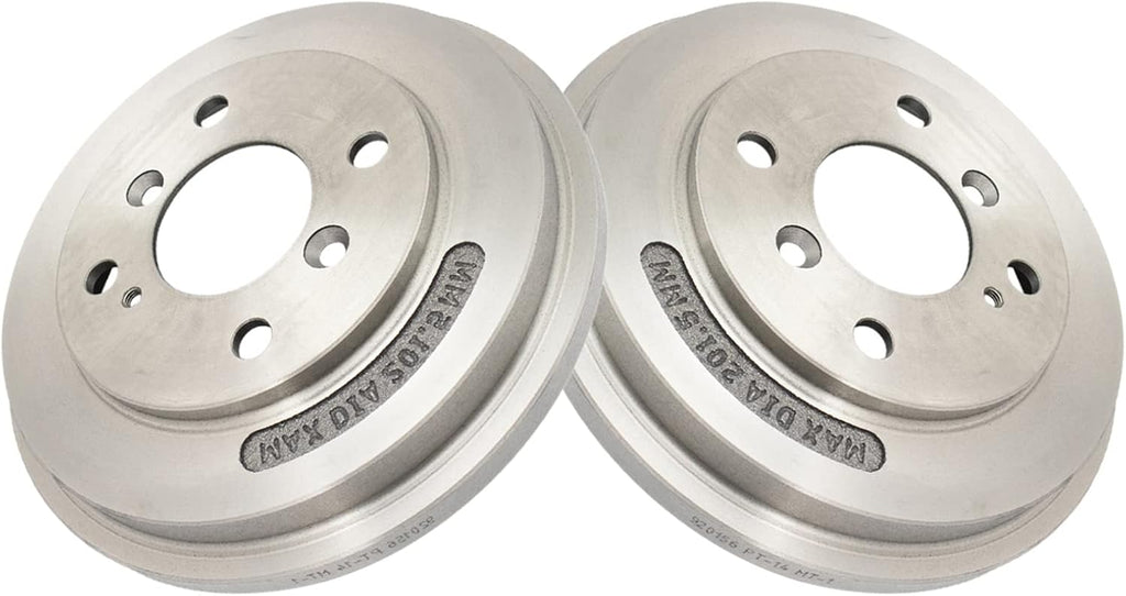 TRQ Rear Brake Drum & Shoe Kit 4-Lug for 2011-2016 Ford Fiesta New