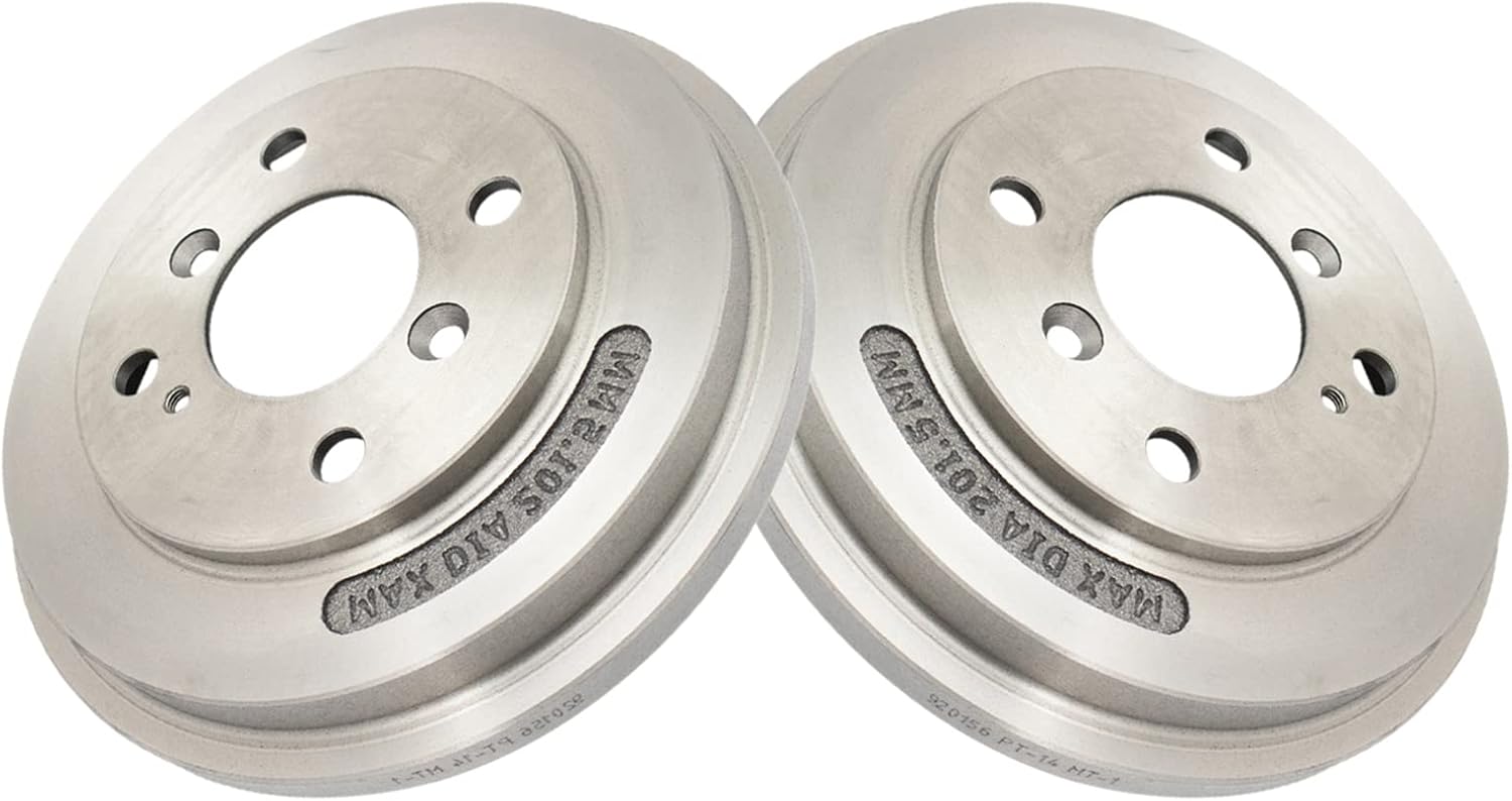TRQ Rear Brake Drum & Shoe Kit 4-Lug for 2011-2016 Ford Fiesta New