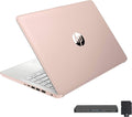 HP Stream 14' HD BrightView Laptop, Intel Celeron N150, 8GB RAM, 288GB Storage (128GB eMMC + 160GB Docking Station Set), Intel UHD Graphics, 720p Webcam, Wi-Fi, 1 Year Office 365, Win 11 S, Gold