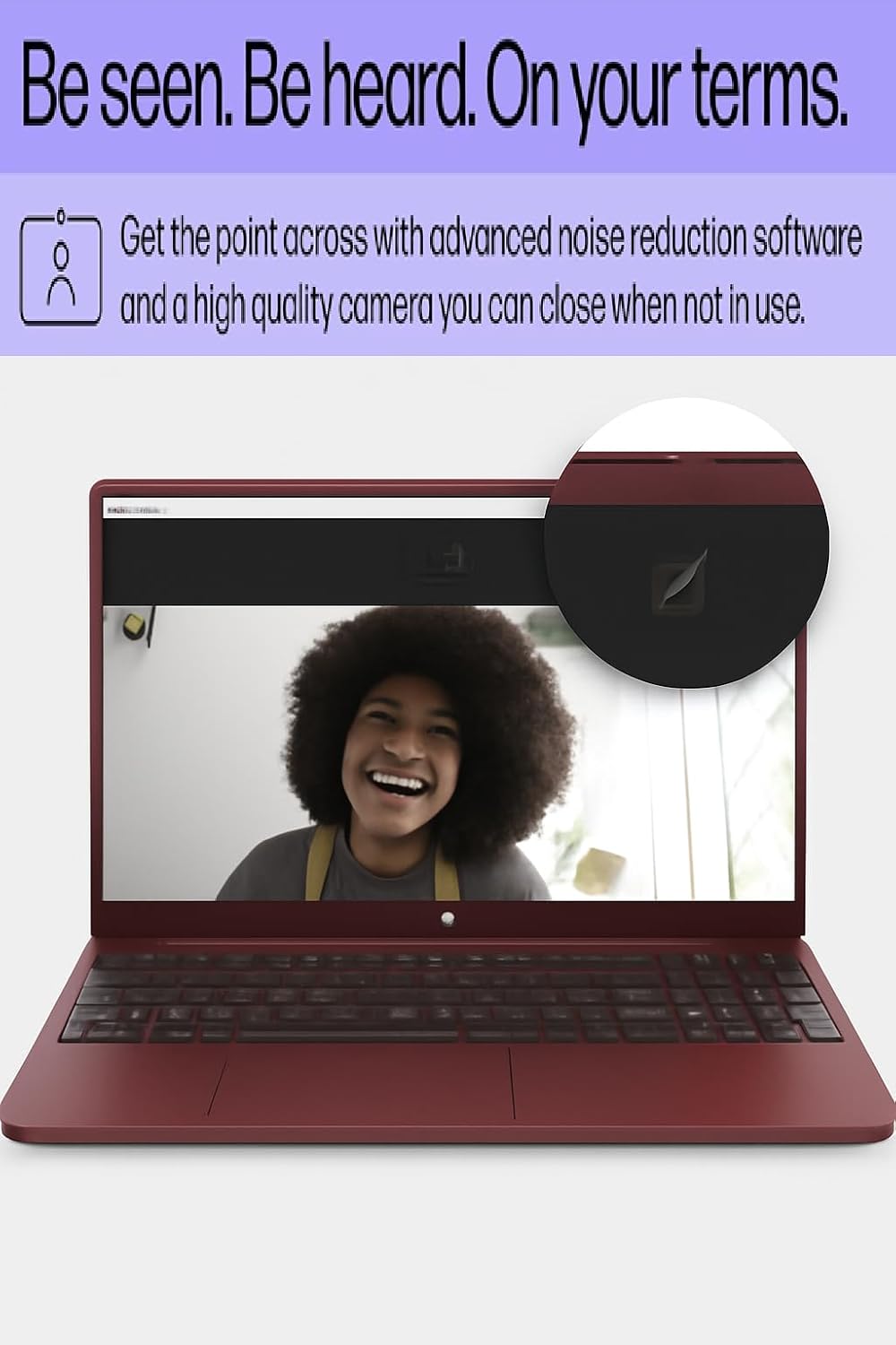 HP 15.6' Portable Laptop (Include 1 Year Microsoft 365), HD Display, Intel Quad-Core N200 Processor, 16GB RAM, 128GB PCIe SSD, Wi-Fi 6, Webcam, HDMI, Numeric Keypad, Windows 11 Home, Glimmer Garnet