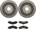 ‎A-Partrix 3PCS Brake Pads and Rotors - Rear Brakes and Rotors Rear Brake Kit fits Chevrolet Avalanche 1500 2002-2006 fits Chevy Avalanche 1500 2002-2006 fits Chevrolet Silverado 1500 2001-2005