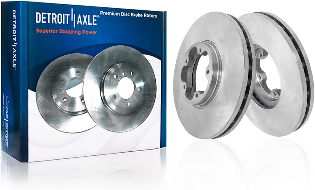 Detroit Axle - DRW 4pc Brake Rotors for Ford 2015-2018 Transit-250 Transit-150, Disc Brake Rotors 2016 2017 Replacement : 12.13' inch Front and Rear Rotor