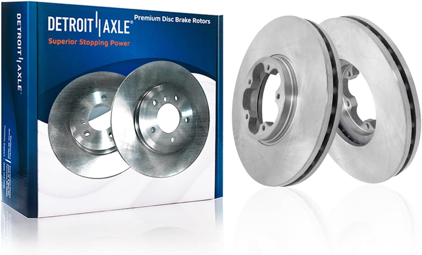 Detroit Axle - DRW 4pc Brake Rotors for Ford 2015-2018 Transit-250 Transit-150, Disc Brake Rotors 2016 2017 Replacement : 12.13' inch Front and Rear Rotor