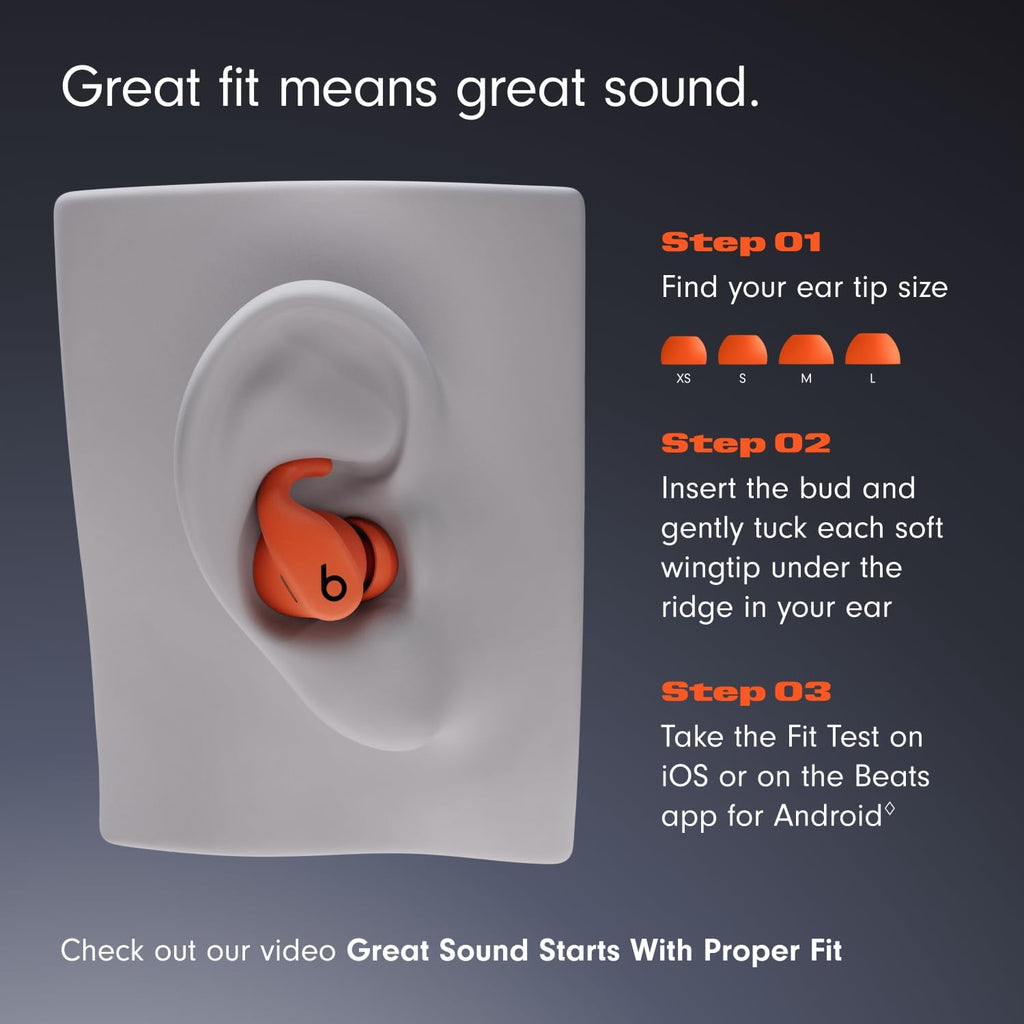 Beats - Powerbeats Fit - Wireless Noise-Cancelling Workout Earbuds with Ultimate Secure Fit with AppleCare+ (2 Years) - Jet Black