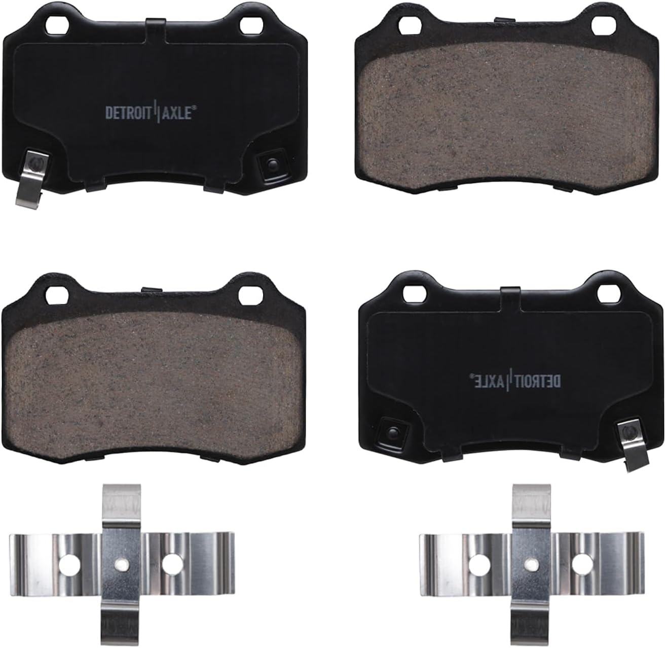 Detroit Axle - 8pc Brake Kit for Dodge Charger Challenger Magnum Chrysler 300, Disc Brake Rotors Ceramic Brakes Pads with Hardware Replacement : 14.17' inch Front and 13.78' inch Rear Rotor