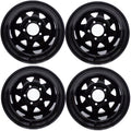 4 PACK 12x10.5 WHEEL RIMS 5/4.5 for Zero Turn Riding Garden Lawn Mower Golf Cart 12 x 10.5 Rim 5 Lugs Bolt Circle 4.5 inch,backspace 3.5 inch