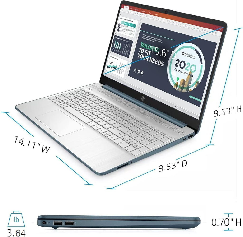 HP 15.6' Laptop | Back to School Limited Edition with Microsoft 365 | 16GB RAM | 1TB Storage (512GB SSD&512GB External Storage)| Intel Core Quad-Core Processor | Wi-Fi | Win11 | WOWPC Bundle
