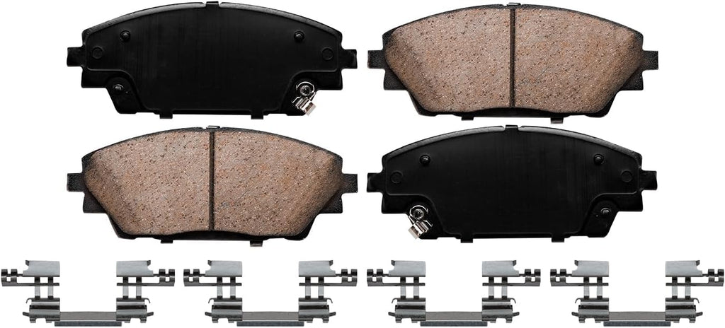 Detroit Axle - Front Brake Kit for 2014 2015 2016 2017 2018 Mazda 3 Sport 2016-2020 CX-3, 11.61'' inch Disc Brake Rotors Ceramic Brake Pads Wheel Bearing Hubs Replacement