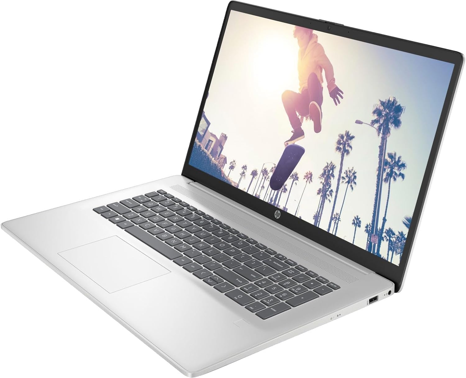 HP 17.3' HD+ Touchscreen Laptop Computer - with Office Lifetime, Intel i7-1355U(10-Core), Intel Iris Xe, 32GB RAM, 1TB SSD, WiFi 6, HD Webcam, Fingerprint Reader, Win 11 Pro, External CD/DVD Drive