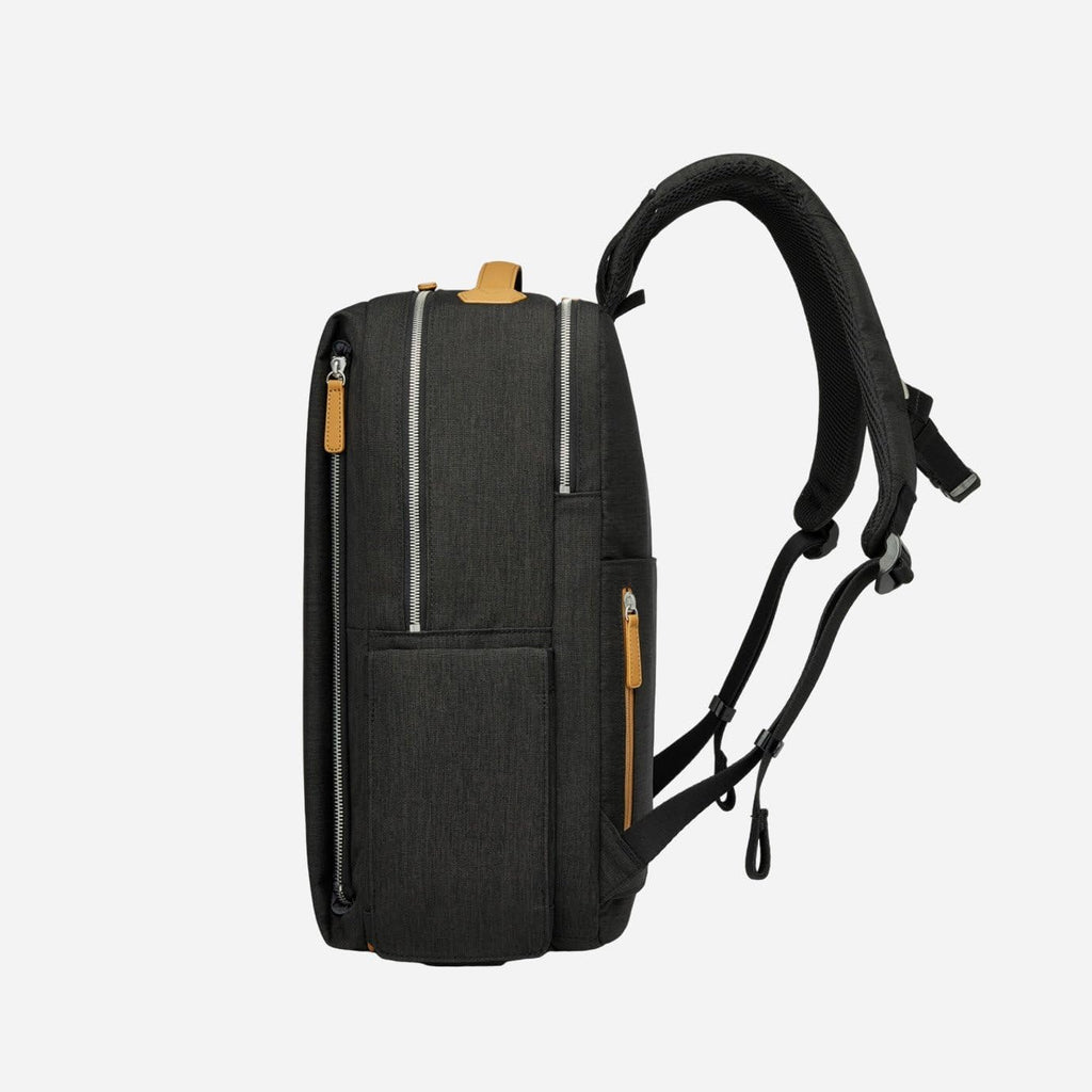 Nordace Siena Pro 15 Smart Backpack with USB Charging - 16' Laptop Backpack, 20L Daily Backpack for Travel, Everyday, or Work (Black-Brown)