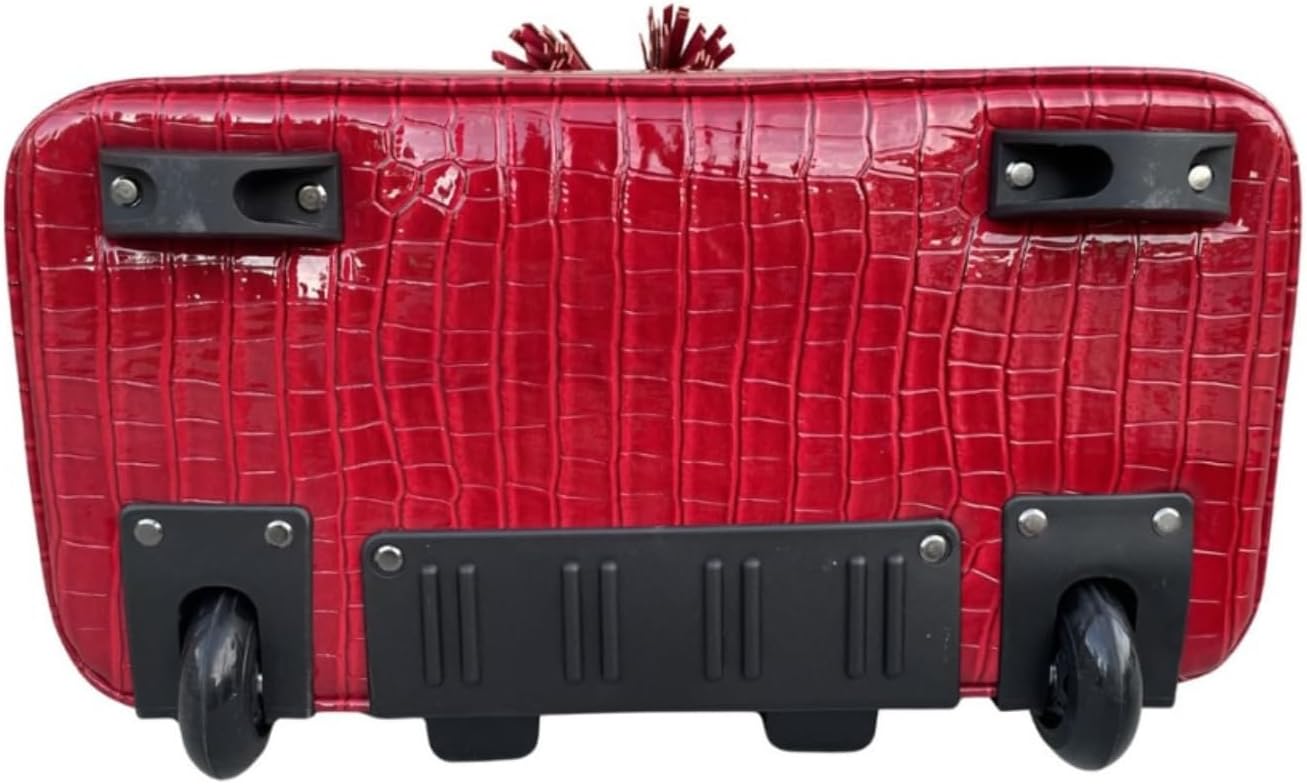 JKM & Company Rolling Laptop Bag for Women | Designer Wheeled Briefcase | Fits 13-17' Laptops | Office Travel Computer Case