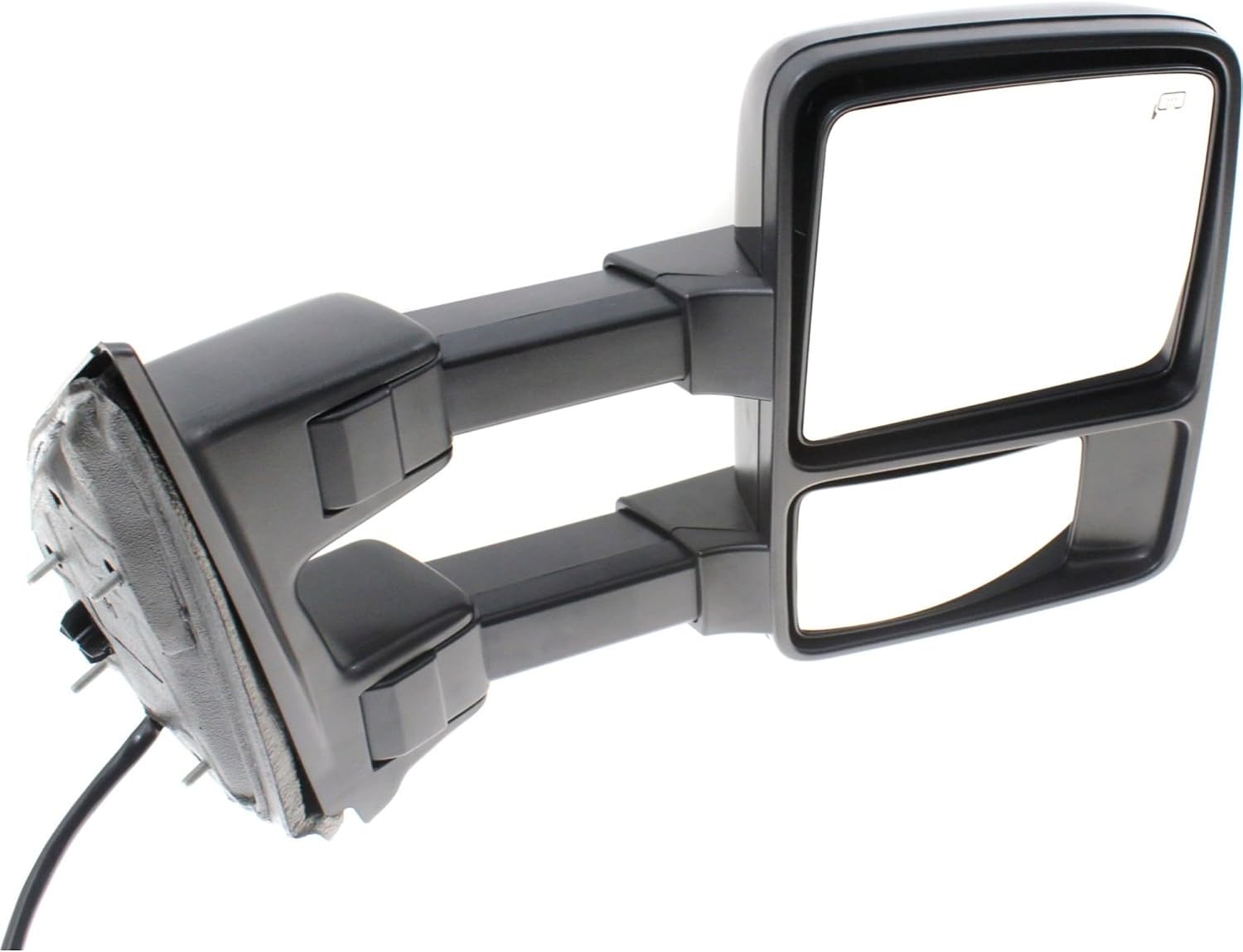 Kool Vue Driver & Passenger Side Power Heated Towing Mirrors for Ford F-250 F-350 Super Duty F-450 Super Duty F-550 Super Duty 2010 Power Fold With Signal Light & Memory Auto Extend with 2 Caps