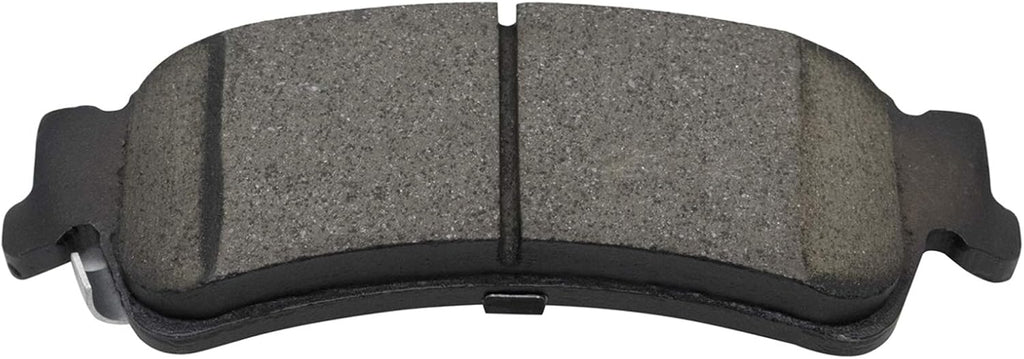 TRQ Performance Rear Brake Pad & Rotor Kit Ceramic Premium G-Coated Slotted X Drilled Compatible with 2003-2006 Chevrolet Silverado 1500 2007 Silverado 1500 Classic GMC Sierra 1500 Sierra 1500 Classic