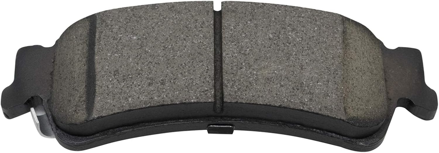 TRQ Performance Rear Brake Pad & Rotor Kit Ceramic Premium G-Coated Slotted X Drilled Compatible with 2003-2006 Chevrolet Silverado 1500 2007 Silverado 1500 Classic GMC Sierra 1500 Sierra 1500 Classic