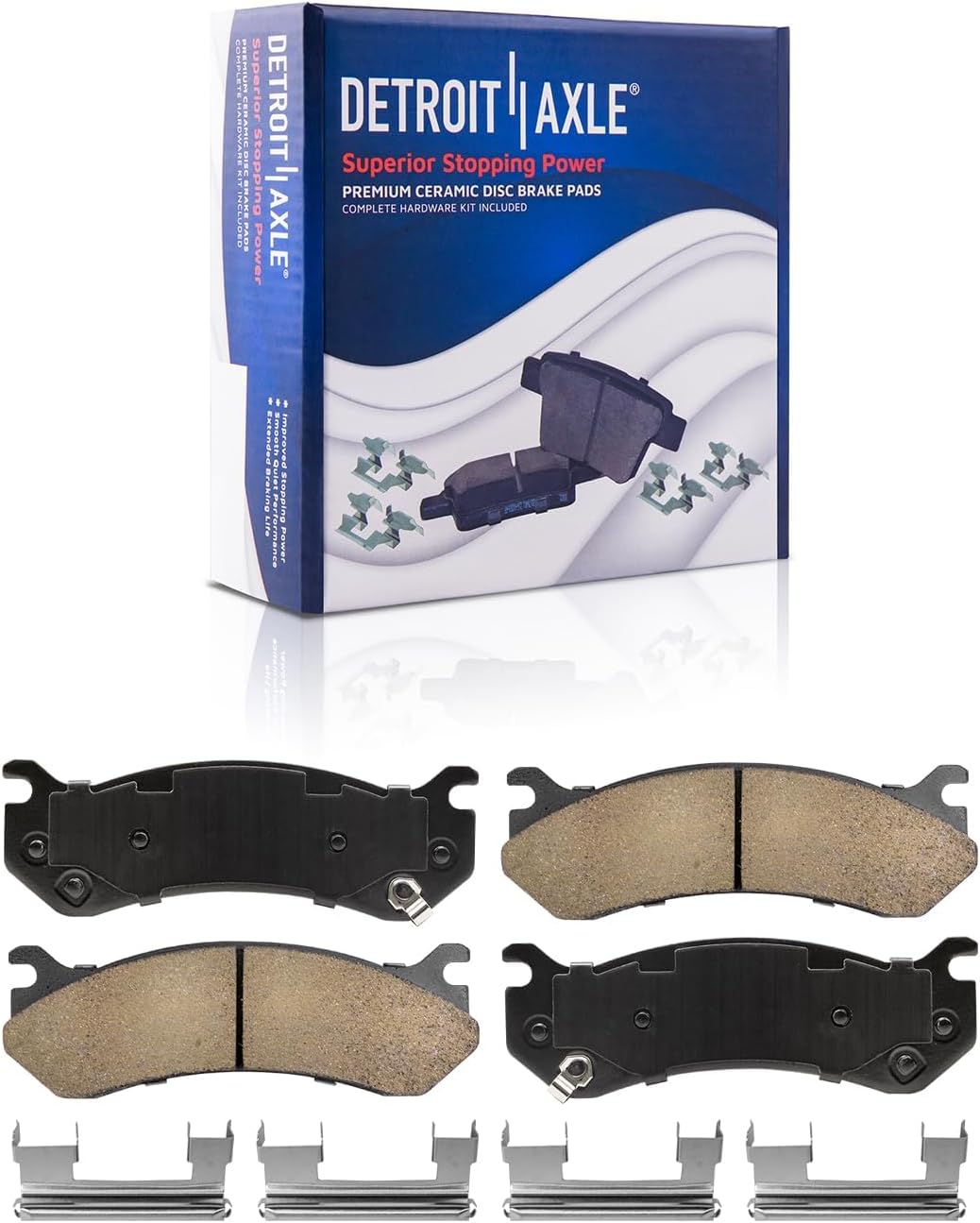 Detroit Axle - 2WD Front Wheel Bearing Hubs Brake Kit for Chevy GMC Silverado Sierra Yukon XL Express Savana 2500 Tahoe Wheel Bearing Hubs Brake Rotors Brake Pads Replacement : 12 inch Rotor