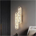 Gold/Silver Wall Lamp Crystals Strip Interior Wall Light for Living Room Background Bedside Corridor Decoration,Bathroom
