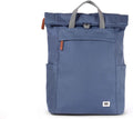 ORI LONDON Travel Backpack - Large Water-Resistant Nylon Rolltop Laptop Backpack for Men & Women - The Finchley - Airforce