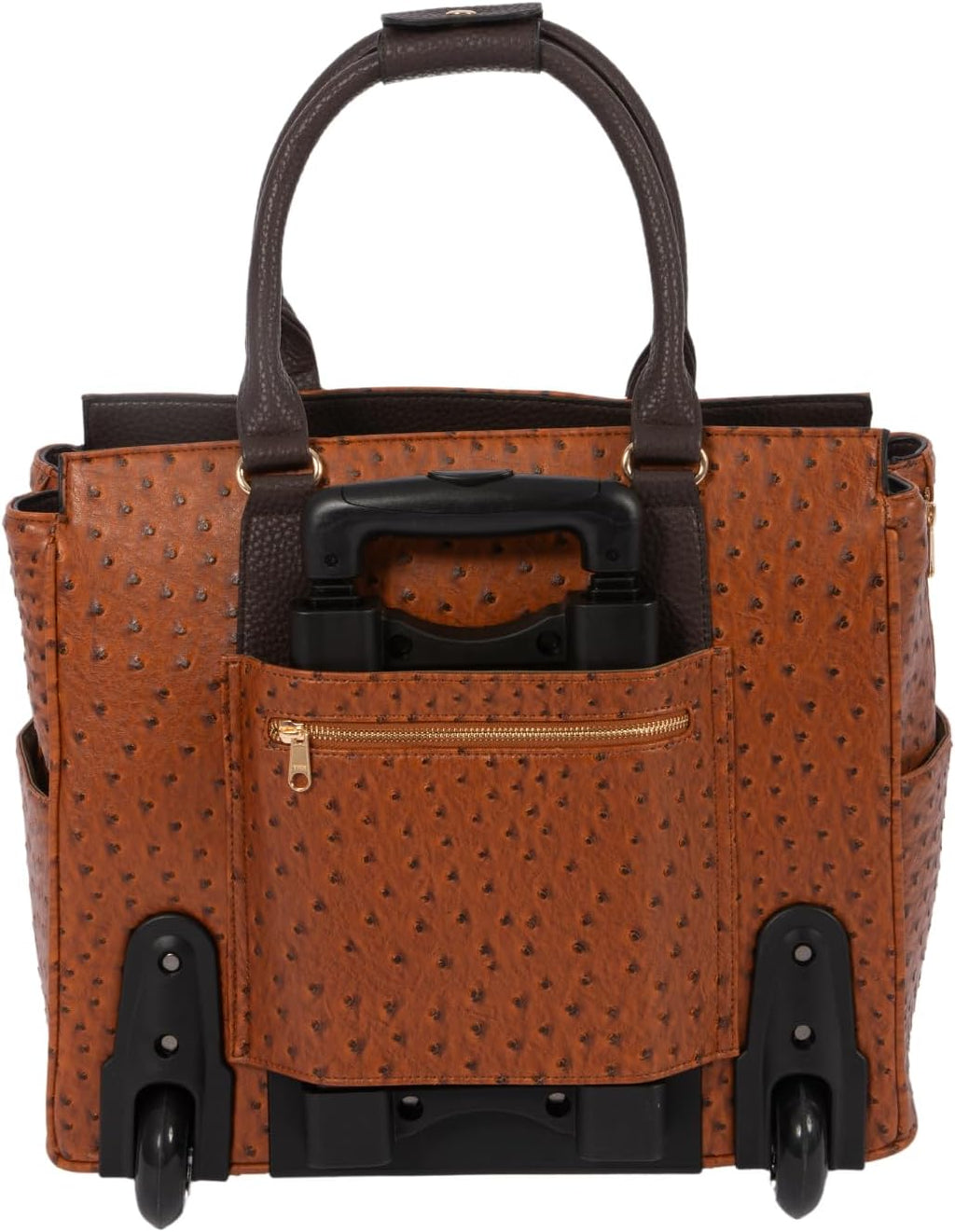 JKM & Company Rolling Laptop Bag for Women | Designer Wheeled Briefcase | Fits 13-17' Laptops | Office Travel Computer Case