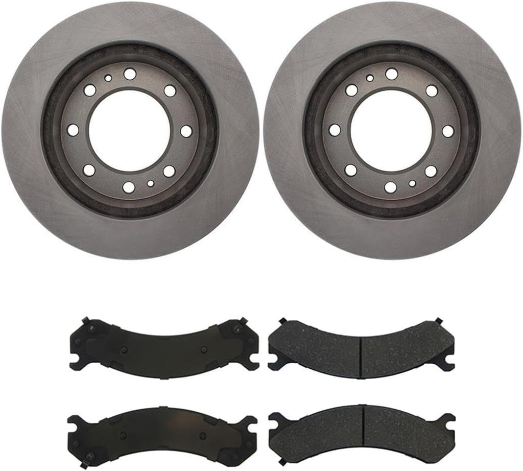 Brake Pads and Rotors Kit - Front Brakes and Rotors, Replacement Brake Kit fits Chevrolet Avalanche 2500 2002-2004 fits Chevy Avalanche 2500 2002-2004 fits Chevrolet Express 3500 2003-2019