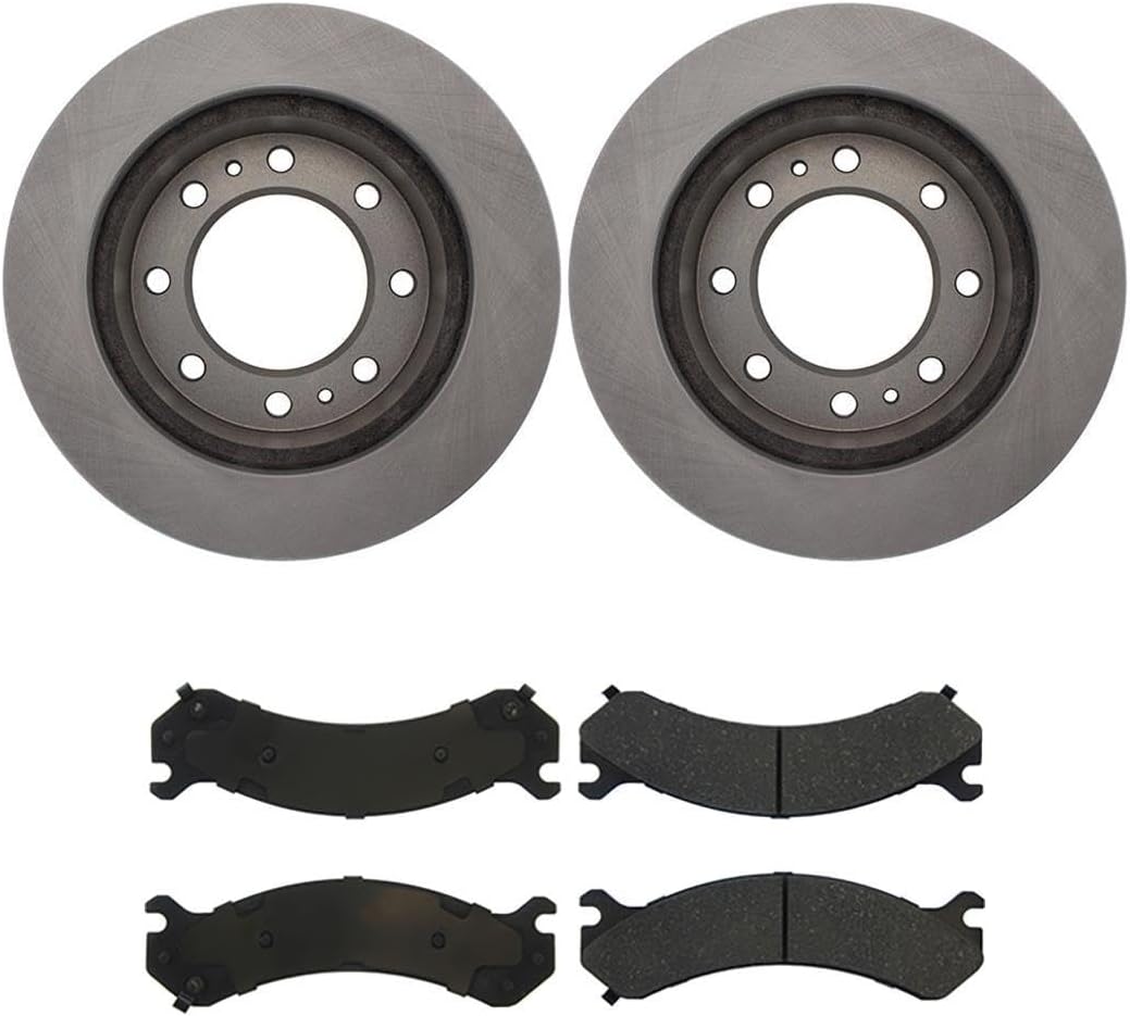 Brake Pads and Rotors Kit - Front Brakes and Rotors, Replacement Brake Kit fits Chevrolet Avalanche 2500 2002-2004 fits Chevy Avalanche 2500 2002-2004 fits Chevrolet Express 3500 2003-2019