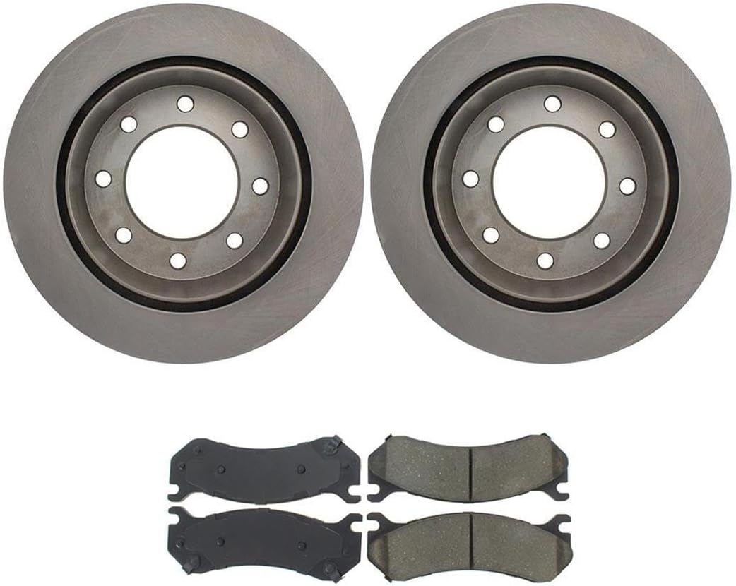 Brake Pads and Rotors Kit - Rear Brakes and Rotors, Replacement Brake Kit fits Chevrolet Avalanche 2500 2002-2006 fits Chevy Avalanche 2500 2002-2006 fits Chevrolet Silverado 1500 2004-2005