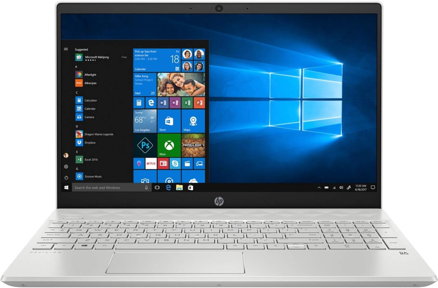 HP Pavilion Laptop, 15.6' Full HD IPS Touchscreen, 10th Gen Intel Core i5-1035G1 Processor up to 3.60GHz, 12GB RAM, 512GB PCIe NVMe SSD, Backlit Keyboard, HDMI, Wireless-AC, Bluetooth, Windows 10 Home