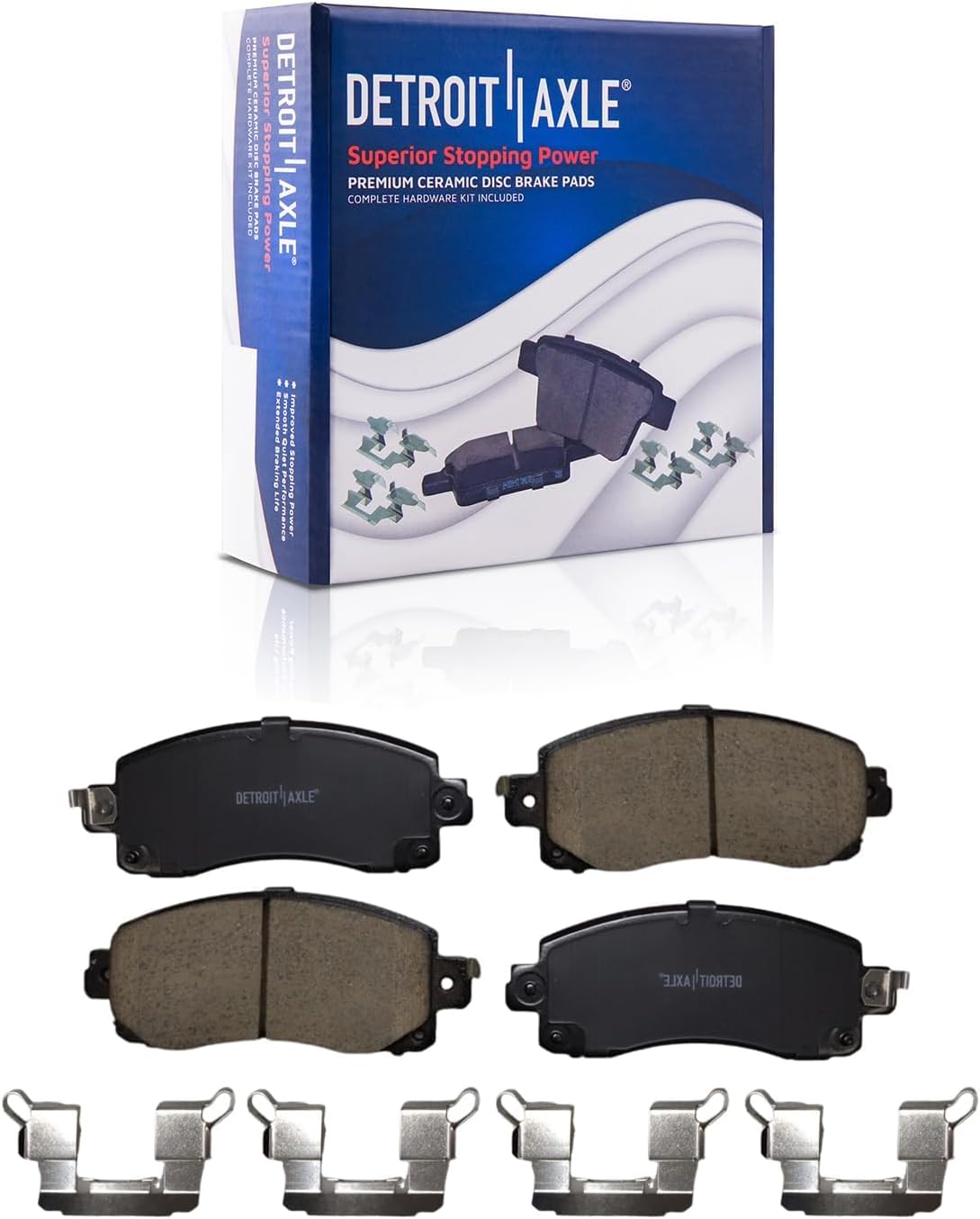 Detroit Axle - Front Brake Kit for 2018-2023 Subaru Crosstrek 2017-2023 Impreza, Disc Brake Rotors Ceramic Brakes Pads with Hardware Replacement : 11.56' inch Rotors