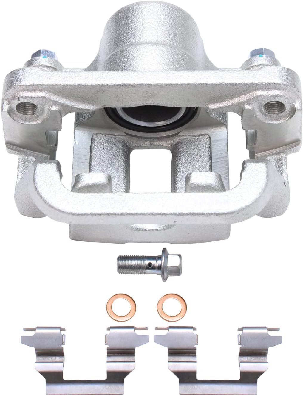 Detroit Axle - Rear Brake Kit for 2003 2004 2005 Infiniti G35 Nissan 350Z Disc Brake Rotors Brake Calipers w/Brackets Ceramic Brakes Pads Replacement