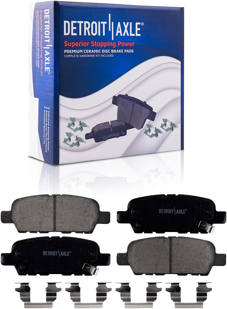 Detroit Axle - Front Brake Kit for 13-16 Nissan Sentra, Wheel Bearing & Hubs Front and Rear Disc Brake Rotors Ceramic Brake Pads 2013 2014 2015 2016 Replacement : 11.02 inch Front Rotors