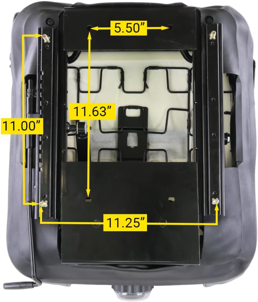 Universal Fit Highback Suspension Seat with Adustable Armrests for Tractors & Zero Turn Lawn Mowers Fits Exmark Lazer Z Diesel DS E S X Series 116-6187