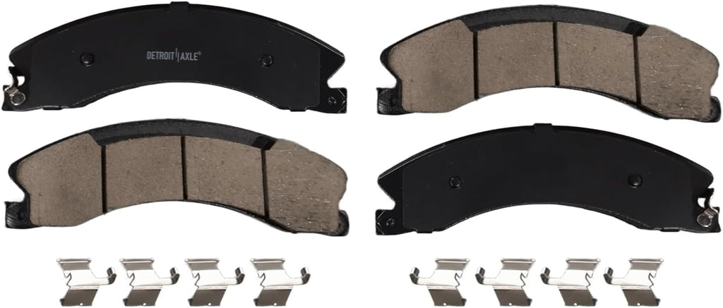 Detroit Axle - Rear Brake Kit for 2012-2021 Nissan NV1500 NV2500 NV3500 Disc Brake Rotors Ceramic Brake Pads 2013 2014 2015 2016 2017 2018 2019 2020 Replacement : 14.36' inch Brake Rotors