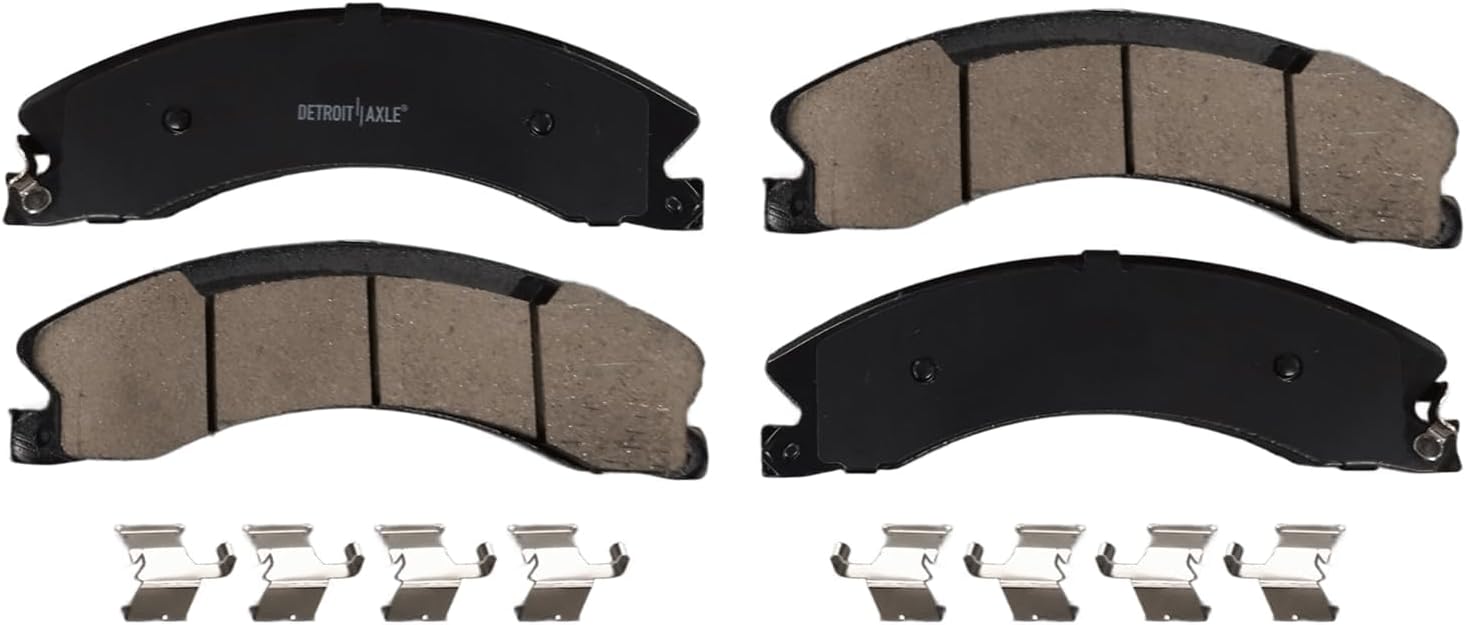 Detroit Axle - Rear Brake Kit for 2012-2021 Nissan NV1500 NV2500 NV3500 Disc Brake Rotors Ceramic Brake Pads 2013 2014 2015 2016 2017 2018 2019 2020 Replacement : 14.36' inch Brake Rotors