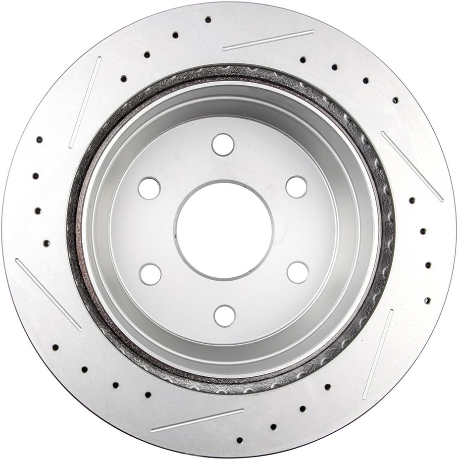 ECCPP Brake Kits, Rear 2pcs Brake Rotors and 4pcs Brake Pads Fit For 2000-2006 For Chevrolet For Tahoe, 2000-2006 For GMC For Yukon