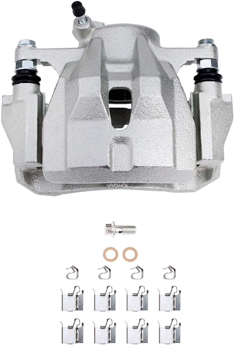 Detroit Axle - Front Brake Kit for Toyota Matrix Corolla Scion xD Pontiac Vibe Disc Rotors Brake Pads Right Brake Caliper Replacement