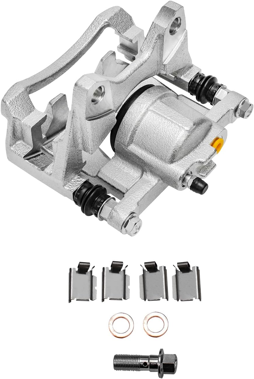 Detroit Axle - Rear Brake Kit for 2007-2017 Jeep Wrangler 2018 Wrangler JK Disc Brake Rotors Brakes Pads 2008 2009 2010 2011 2012 2013 2014 2015 2016 Replacement Brake Calipers : 12.44' inch Rotors