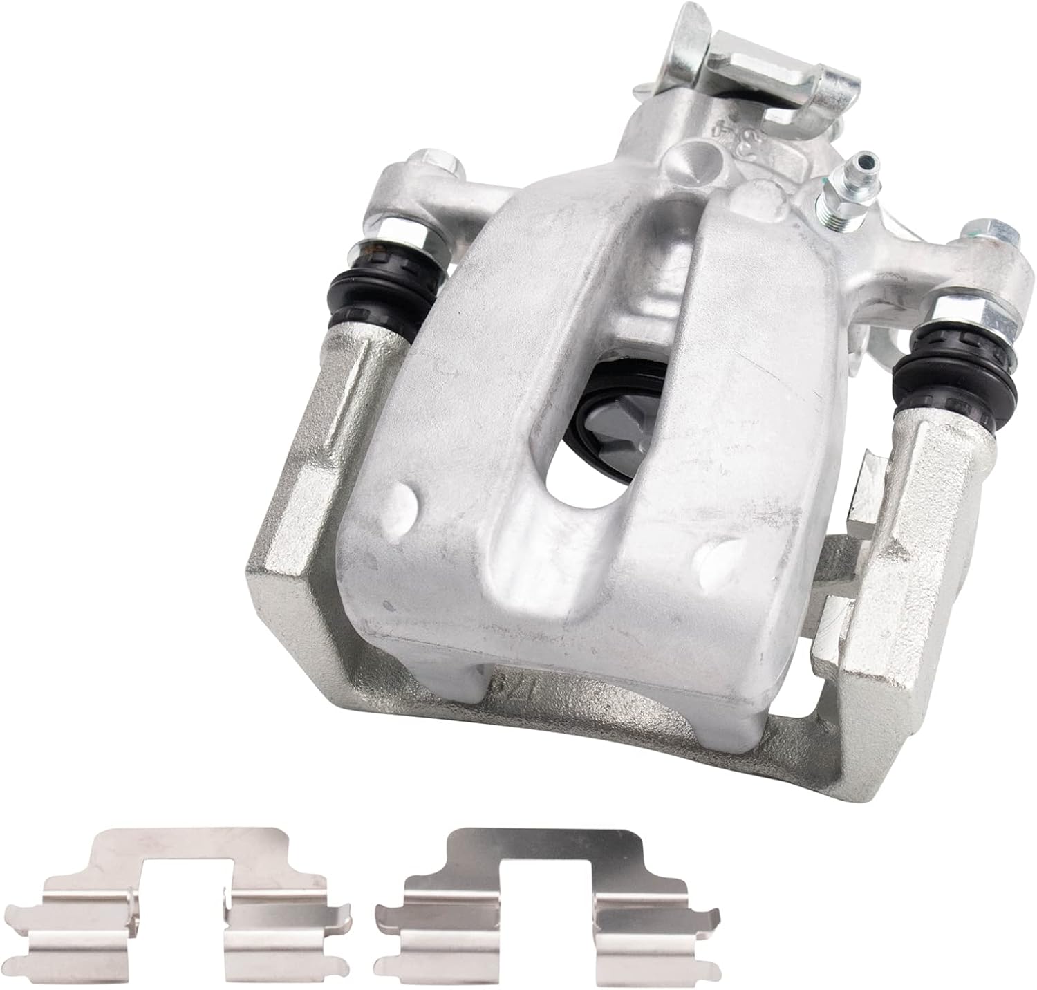 TRQ Performance Rear Brake Pad and Rotor Set Ceramic Solid G Coated Rotors Calipers Compatible with 2012-2017 2019 Fiat 500