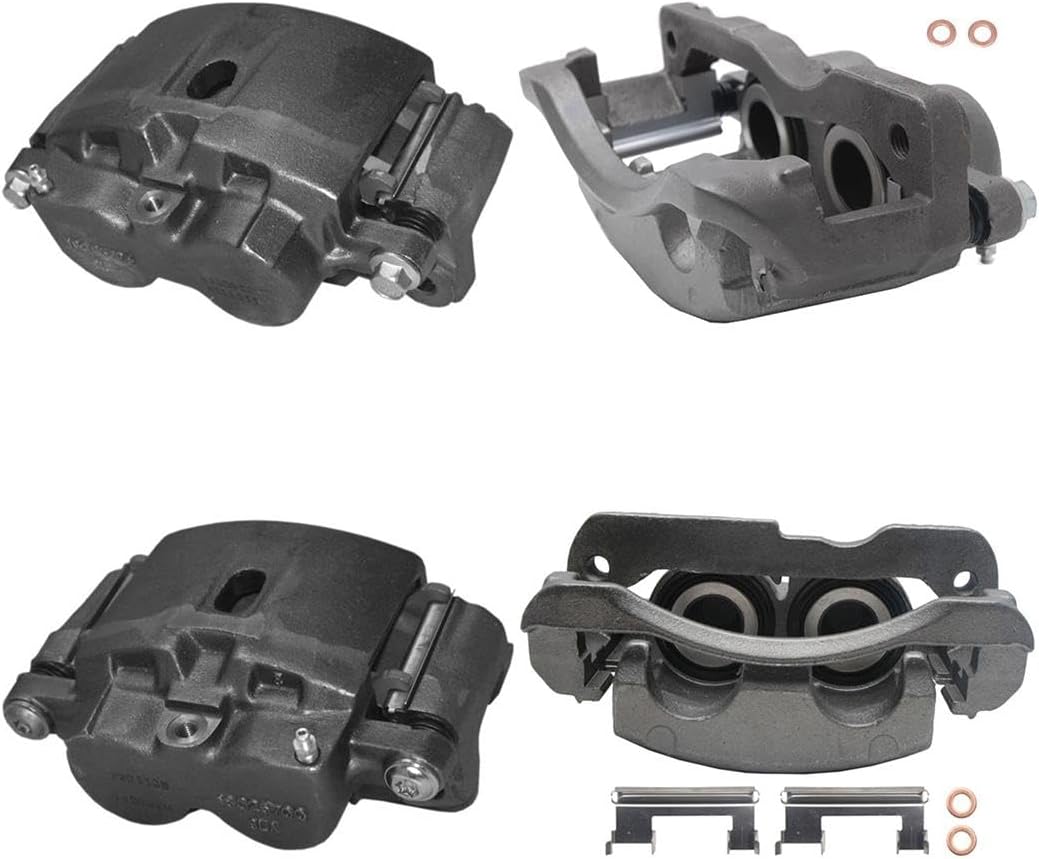 Arrhythmic 4Pcs Disc Brake Caliper Front Rear Brake Caliper Kit Brake Calipers for Chevrolet Avalanche 2500 2002-2006 for Chevy Avalanche 2500 2002-2006 for Chevrolet Silverado 1500 HD 2001-2006