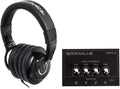 Audio-Technica ATH-M40x Closed-Back Dynamic Studio Monitor Headphones ATHM40x Bundle with Rockville RHPA4 4 Channel Professional Headphone Amplifier Stereo or Mono Amp