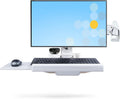 StarTech.com Wall Mount Workstation, Full Motion Sit Stand Desk w/Height Adjustable VESA Monitor Arm & Keyboard Tray, Ergonomic Wall Mounted Computer Workstation, Single Display, TAA