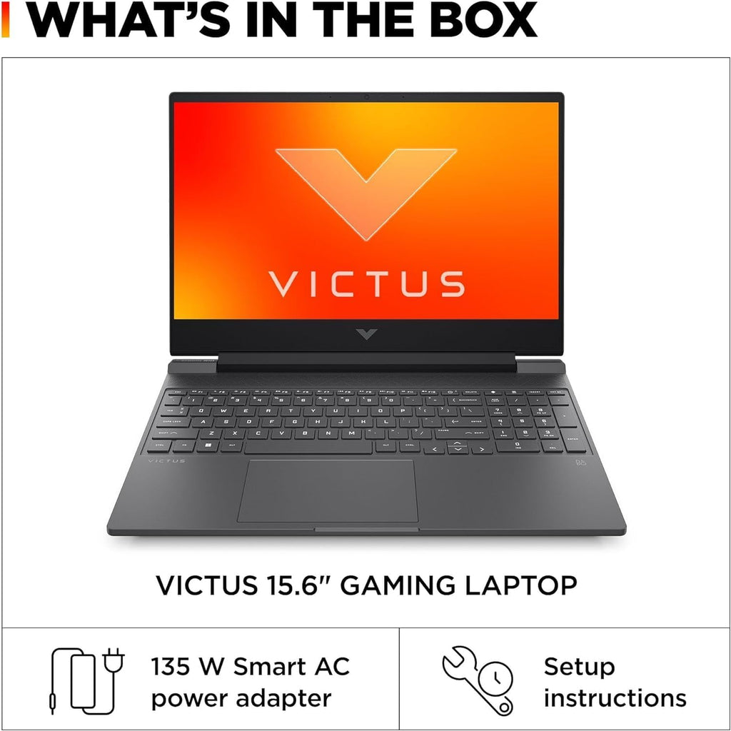 HP Victus 15.6' Full HD 144Hz Gaming Laptop, Intel Core i5-12450H, NVIDIA GeForce RTX 3050,64GB RAM, 1TB PCIe SSD, Backlit Keyboard, Wi-Fi 6, Windows 11 Pro, Performance Blue