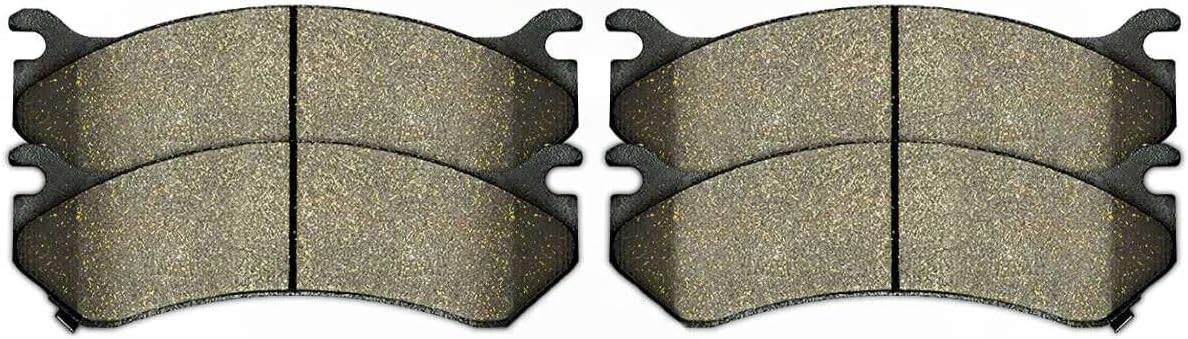 8pcs Ceramic Brake Pad Sets 4pcs Drilled and Rotors Kit Front Rear Side Black and Slotted for Chevy for Silverado 2500HD 2001-2006,for GMC for Sierra 2500HD 2001-2006
