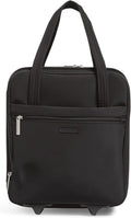Vera Bradley Women's Softside Underseat Rolling Work Bag, Black, One Size