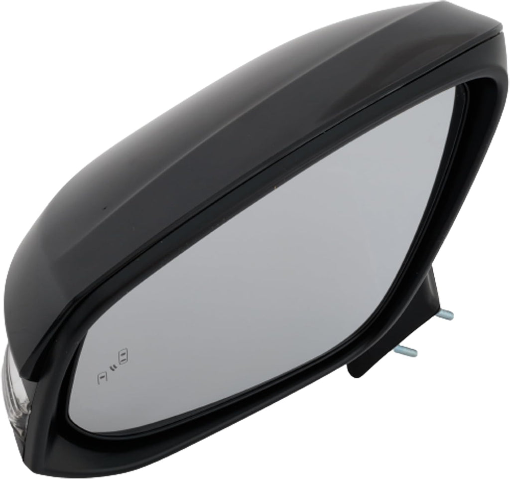 Kool Vue Driver Side Power Heated Mirror for Toyota Sienna 2021-2022 Power Fold With Signal Light, Blind Spot Monitor, Memory & Puddle Lamp Paintable