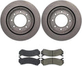 Arrhythmic 4Pcs Rear Brake Pads and Rotors Kit for Chevrolet Avalanche 2500 2002-2006 for Chevy Avalanche 2500 2002-2006 for Chevrolet Silverado 1500 2004-2004 for Chevy Silverado 1500 2004-2004